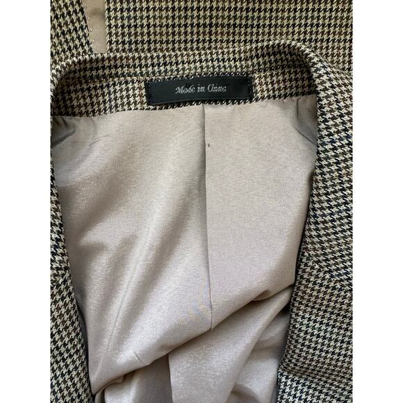 Lauren Ralph Lauren Men's Brown Houndstooth Wool Sport Coat Blazer - Picture 7 of 15